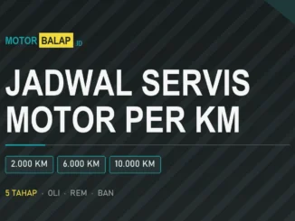 Jadwal servis motor per kilometer: oli, busi, filter udara, rantai, rem